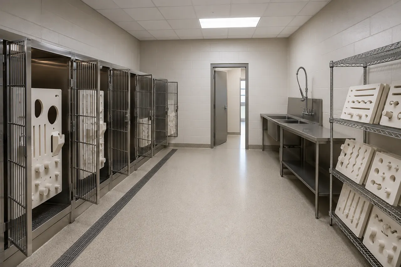 Canine Enrichment Device room layout and configuration reference
