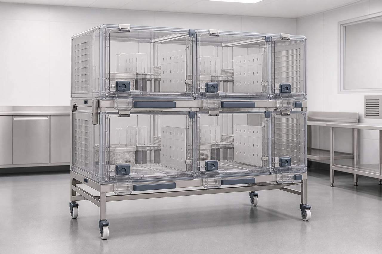 Guinea Pig Breeding Housing Cage overall equipment view