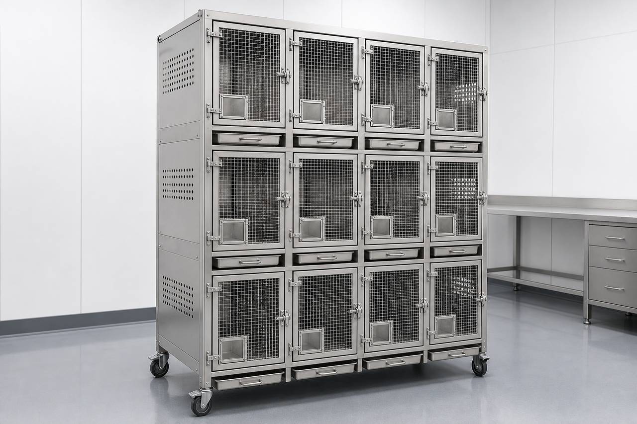 Guinea Pig Housing Cage for Dry Housing Use overall equipment view