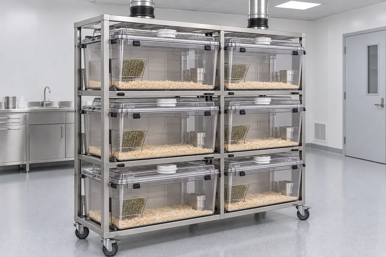 Guinea Pig IVC Housing Cage complete product overview