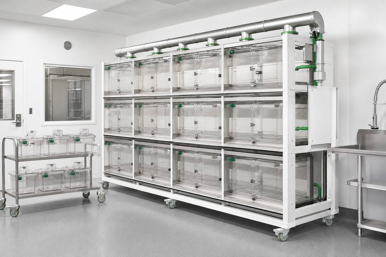 Guinea Pig Ventilated Housing Equipment overall equipment view