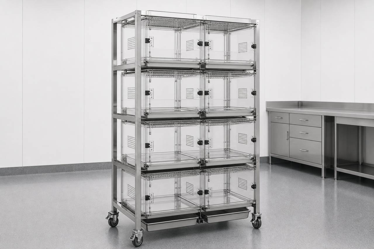 Hamster Housing Cage overall equipment view