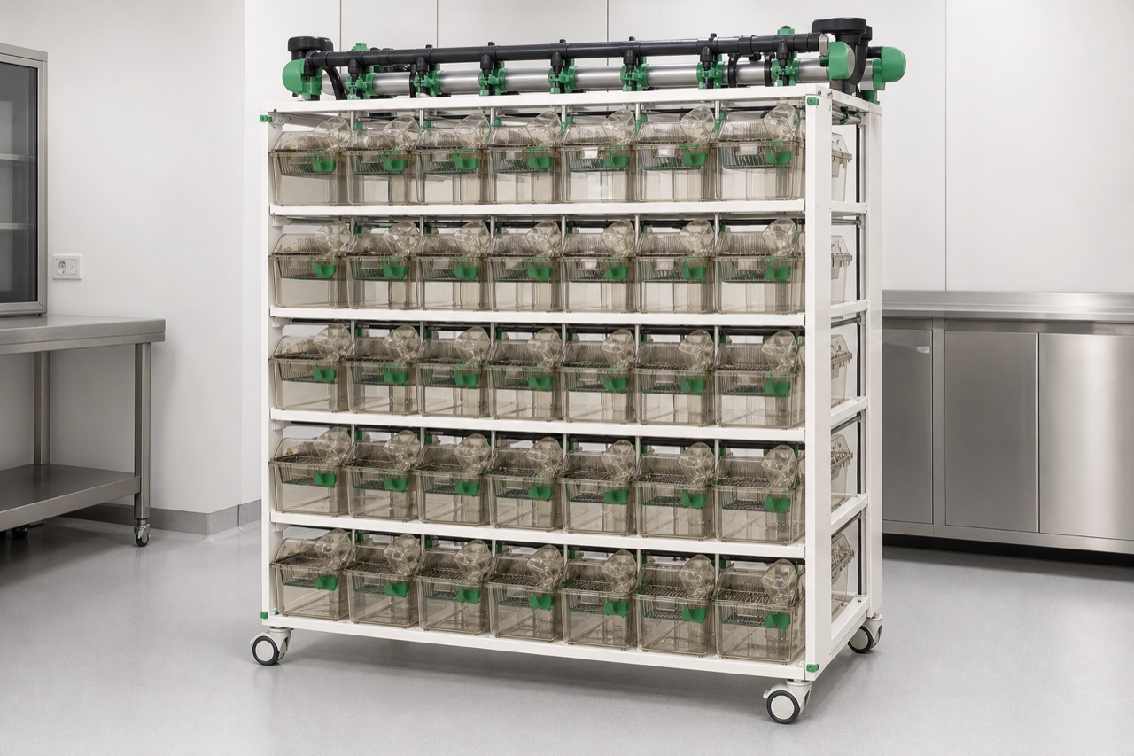 IVC Cage Rack overall front view
