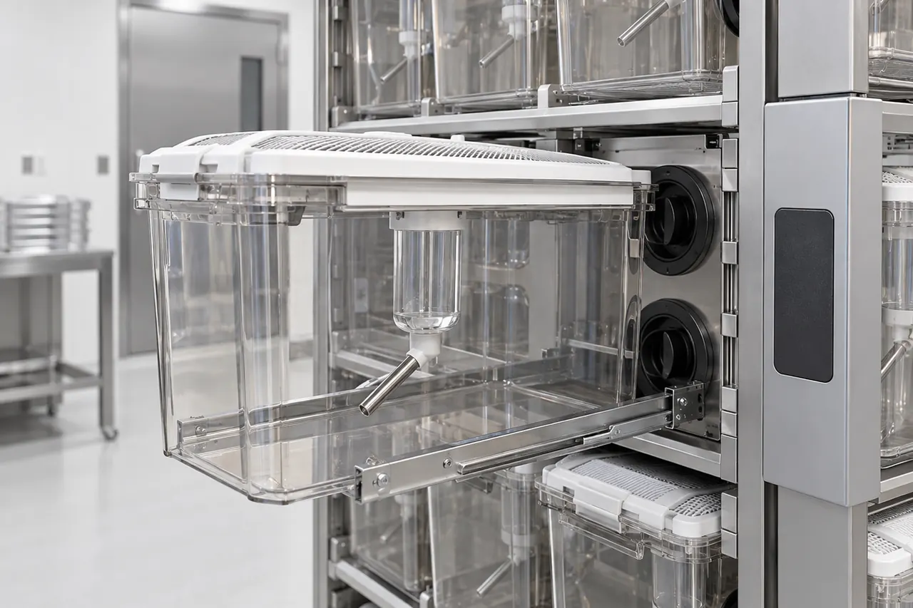 IVC Housing Equipment for Internal Bottle Use core structure and configuration view