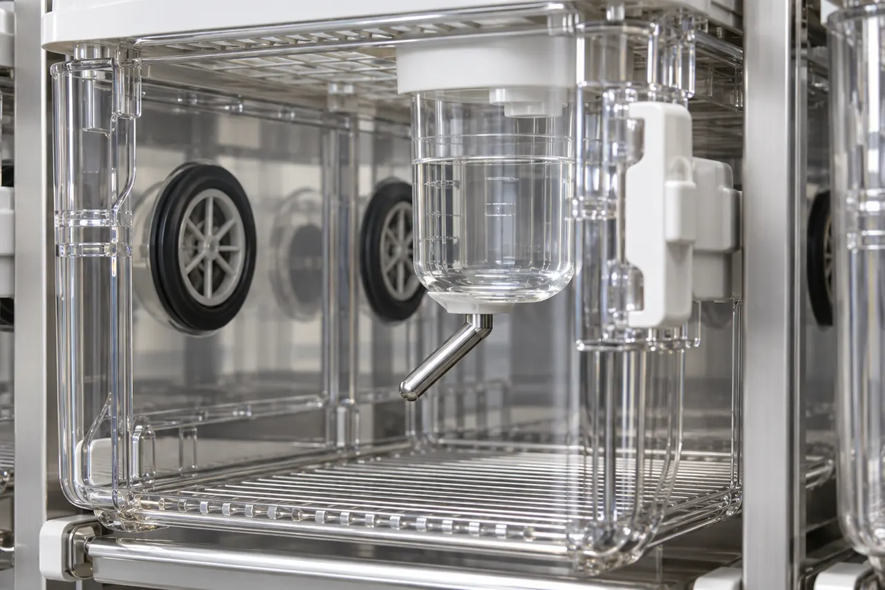 IVC Housing Equipment for Internal Bottle Use key hardware and interface detail
