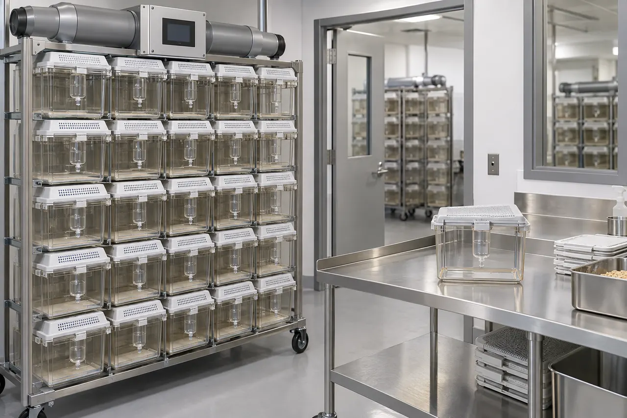 IVC Housing Equipment for Internal Bottle Use operation and use context