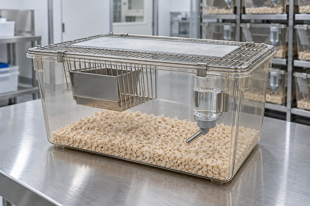 Laboratory Mouse Cage complete product overview