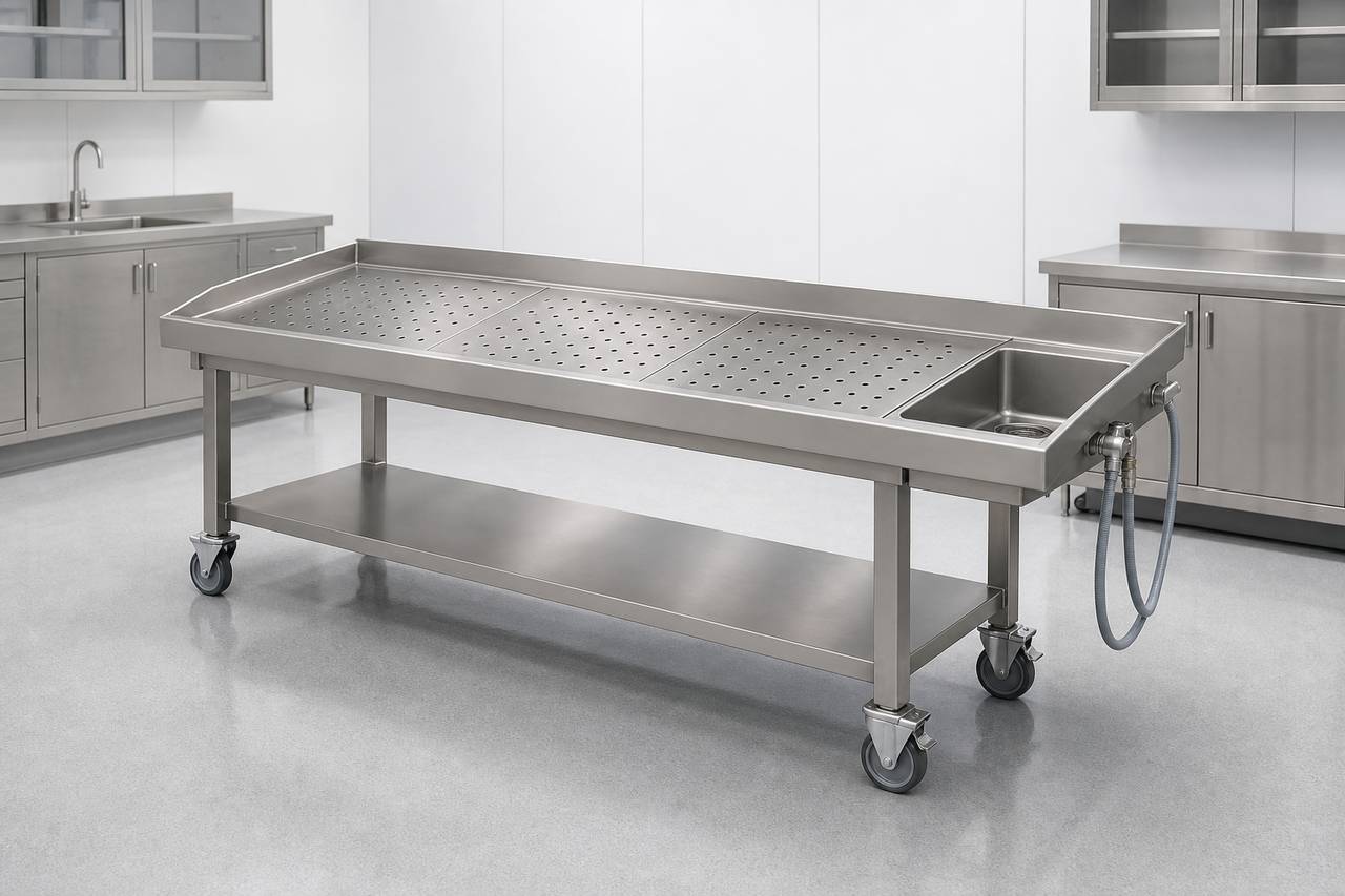 Large Animal Necropsy Table overall equipment view