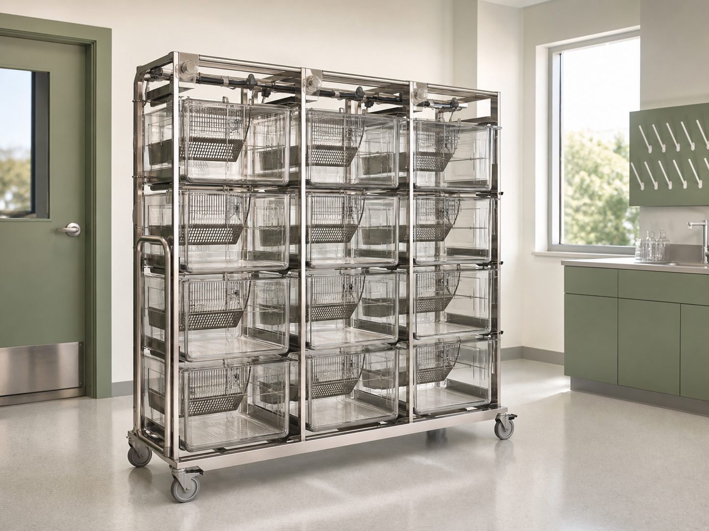 Mobile Rat Ventilated Housing System overall equipment view