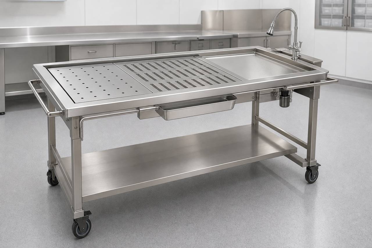 Modular Necropsy Table overall equipment view