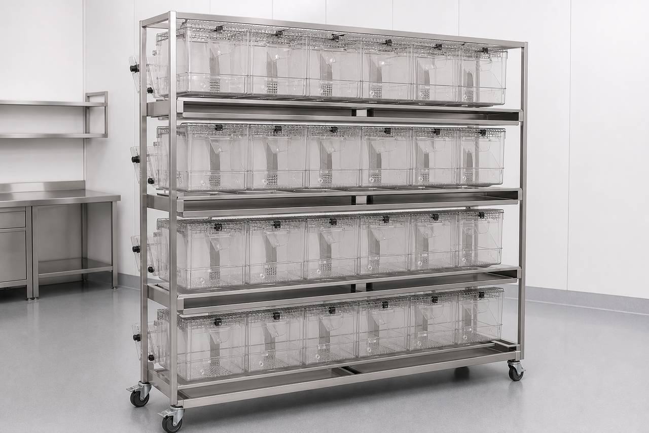 Mouse and Rat Breeding Housing Cage overall equipment view