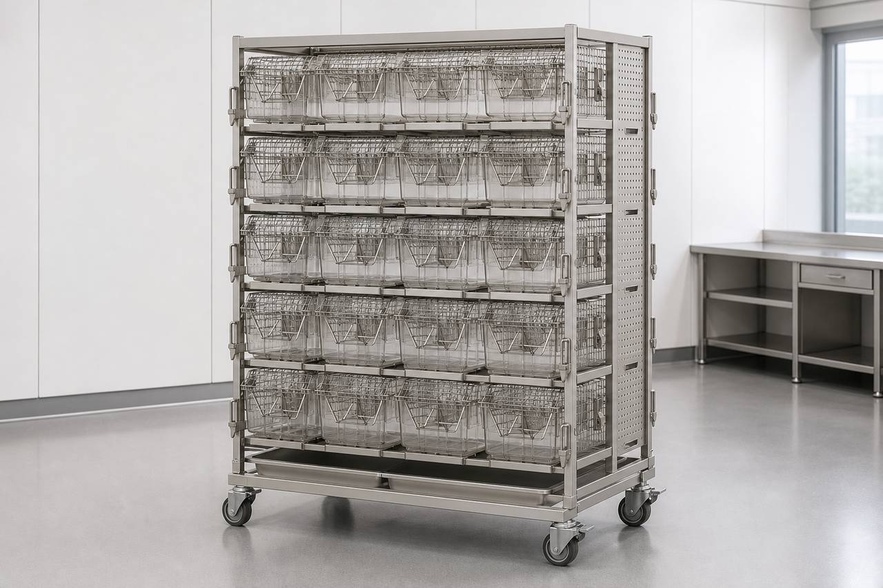 Mouse and Rat Housing Cage overall equipment view
