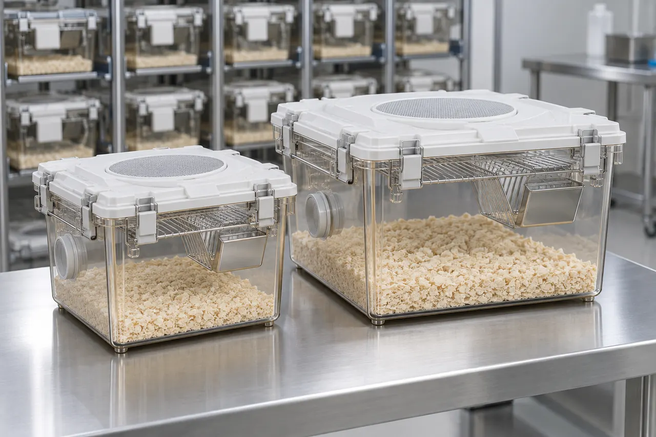 Mouse and Rat IVC Housing Cage complete product overview