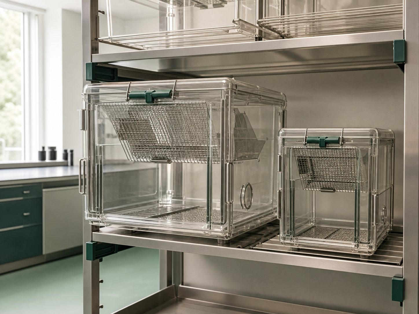 Mouse and Rat IVC Housing Cage mixed-size module detail