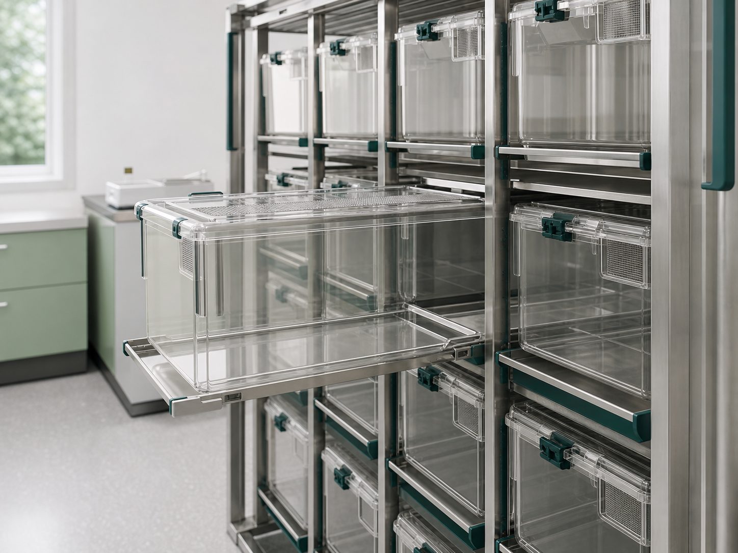 Mouse and Rat IVC Housing Cage access view