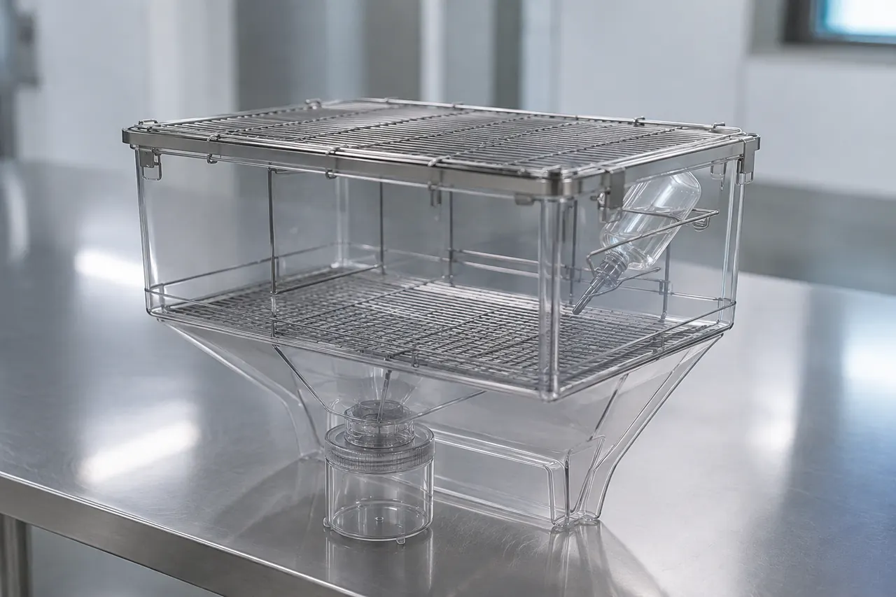 Mouse and Rat Metabolic Study Housing Cage complete product overview