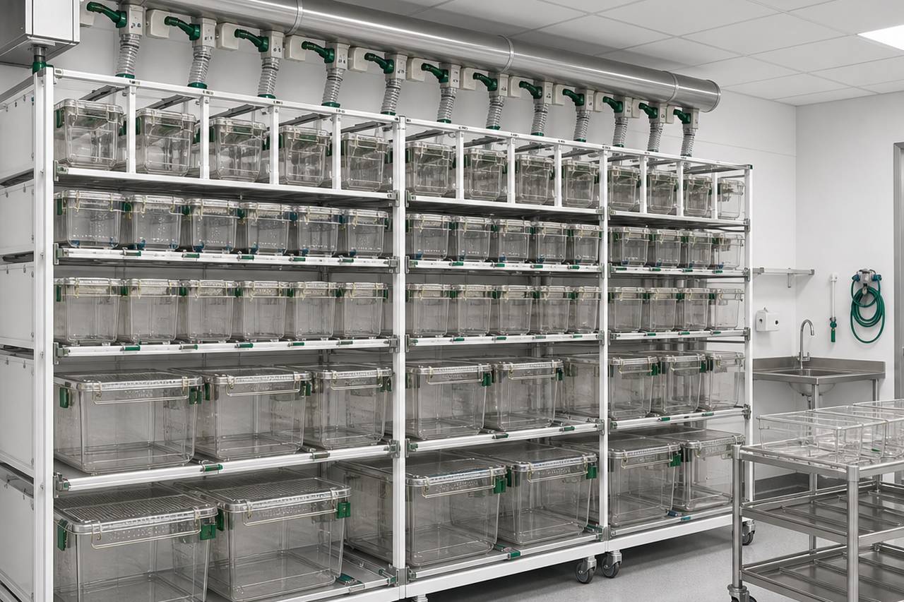 Mouse and Rat Ventilated Housing Equipment room layout context
