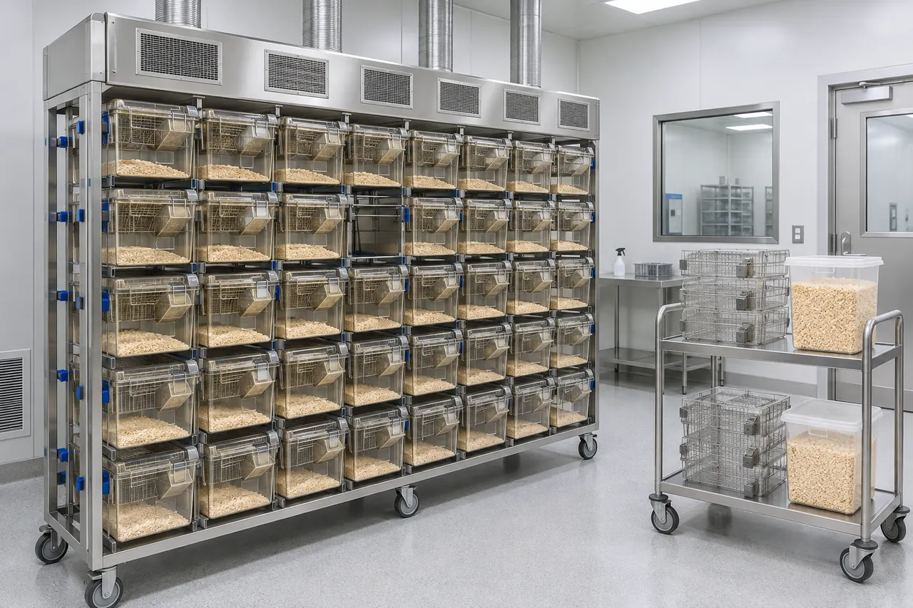 Mouse and Rat Ventilated Housing Equipment operation and use context