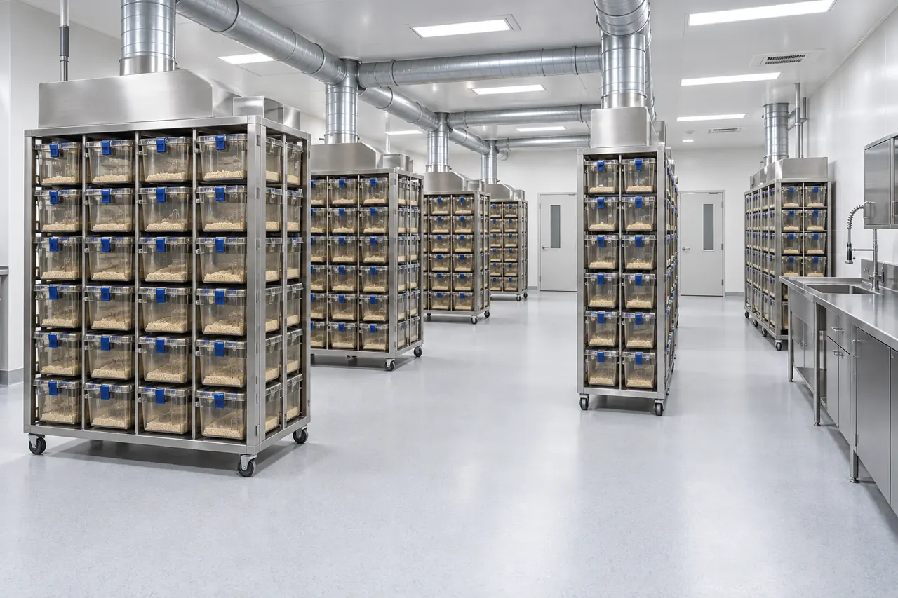 Mouse and Rat Ventilated Housing Equipment room layout and configuration reference