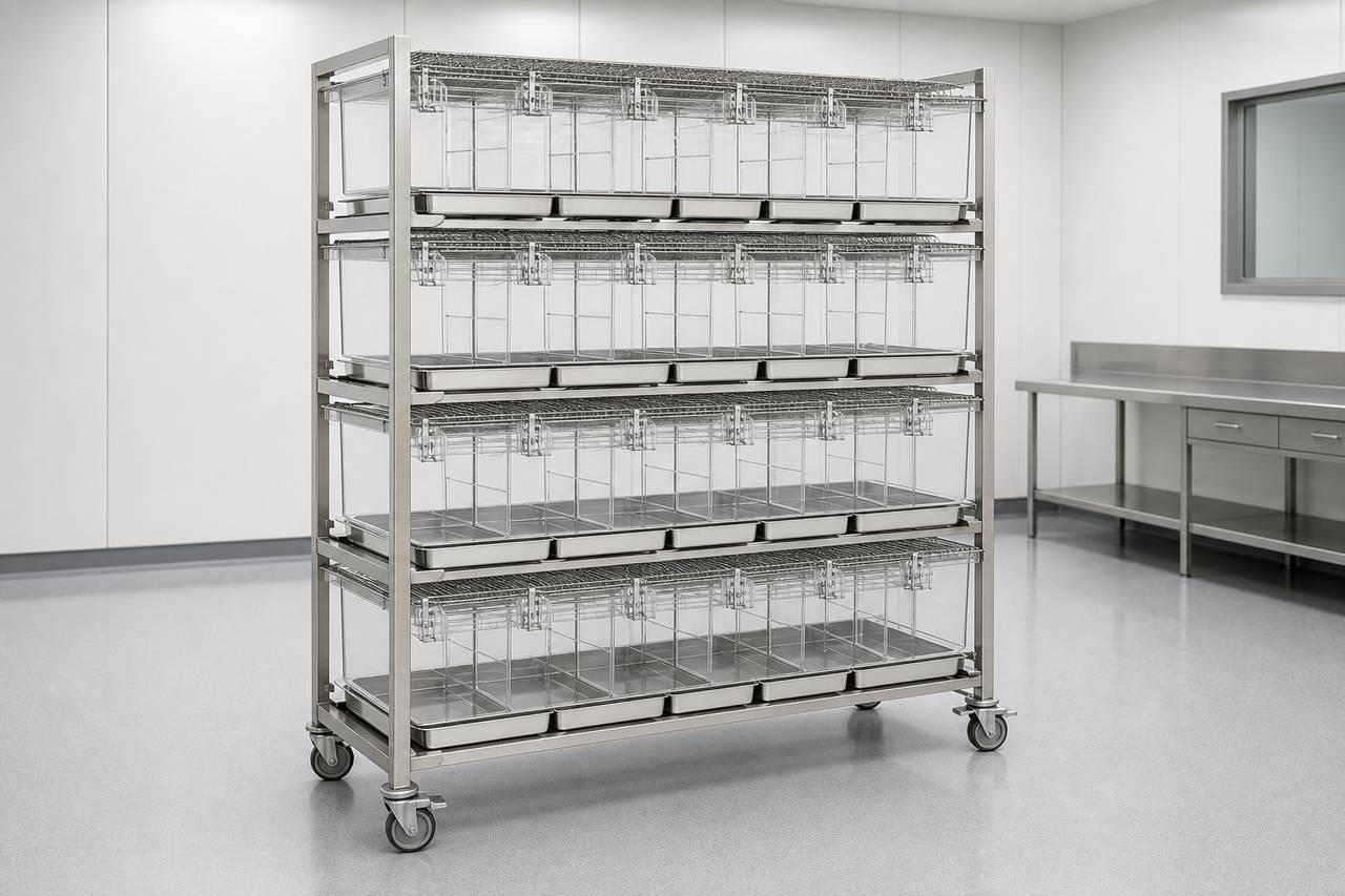 Mouse Breeding Housing Cage overall equipment view