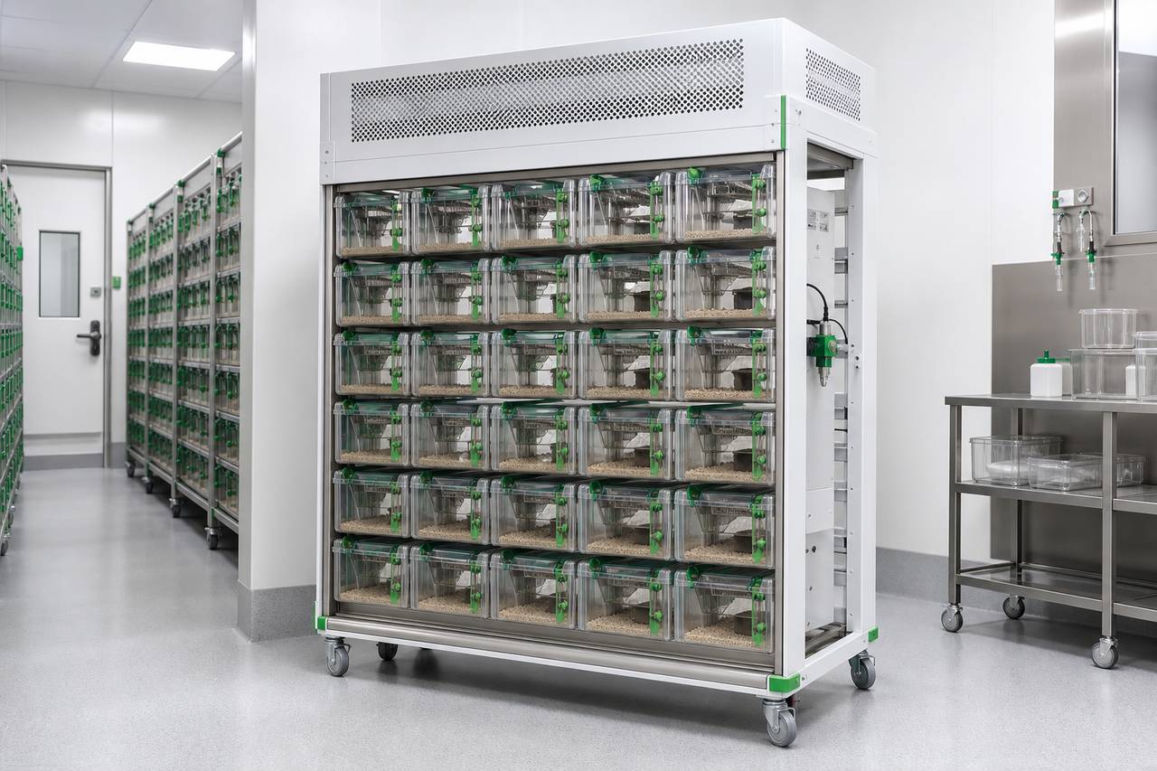 Mouse IVC Housing Rack overall equipment view