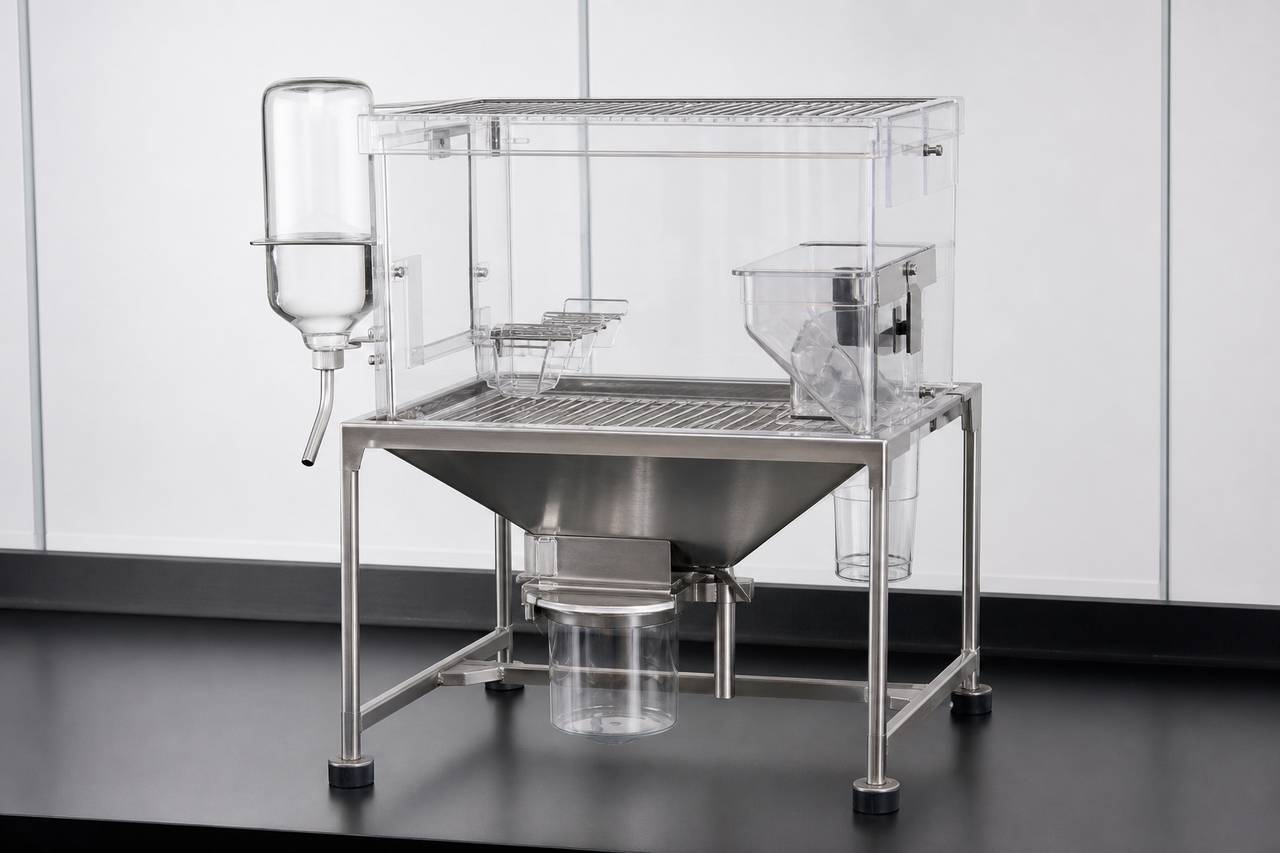 Mouse Metabolic Study Housing Cage overall equipment view
