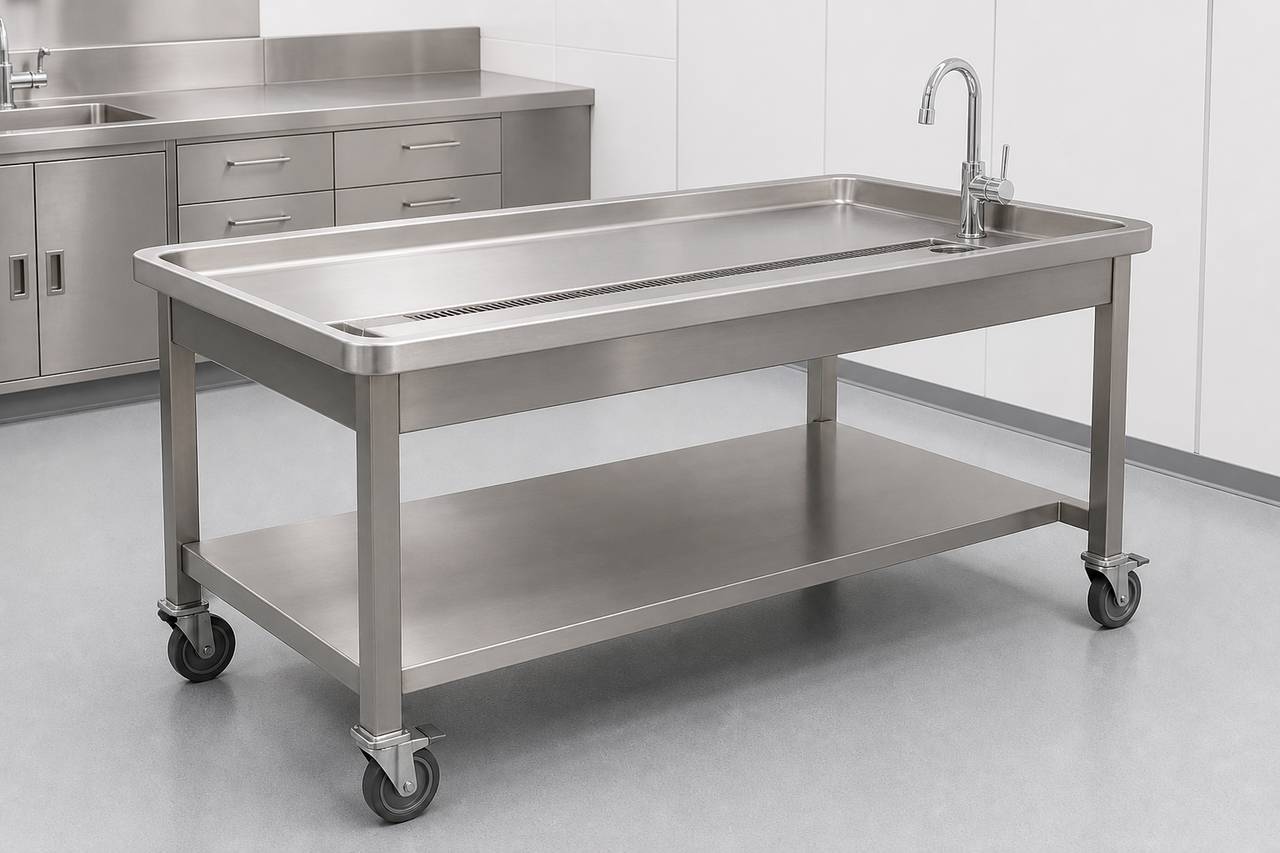Necropsy Table overall equipment view