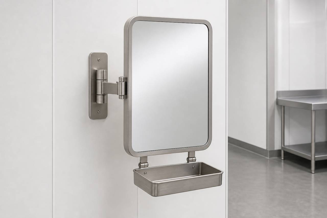 Non Human Primate Enrichment Mirror overall equipment view