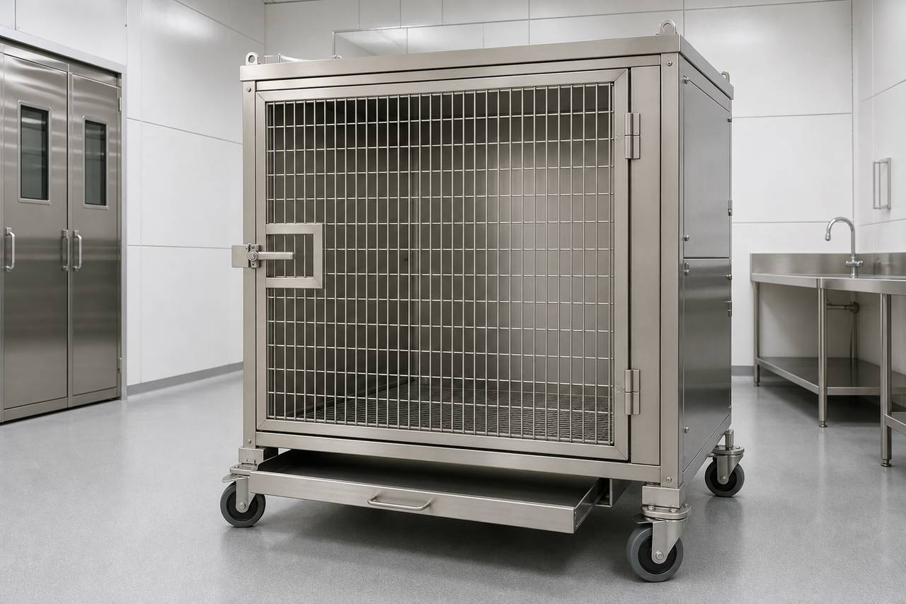 Non Human Primate Housing Cage overall equipment view