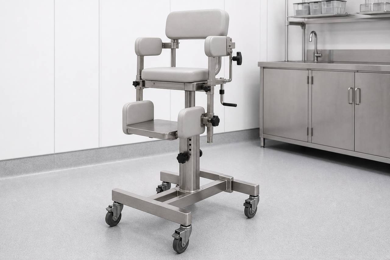 Non Human Primate Restraint Stool overall equipment view