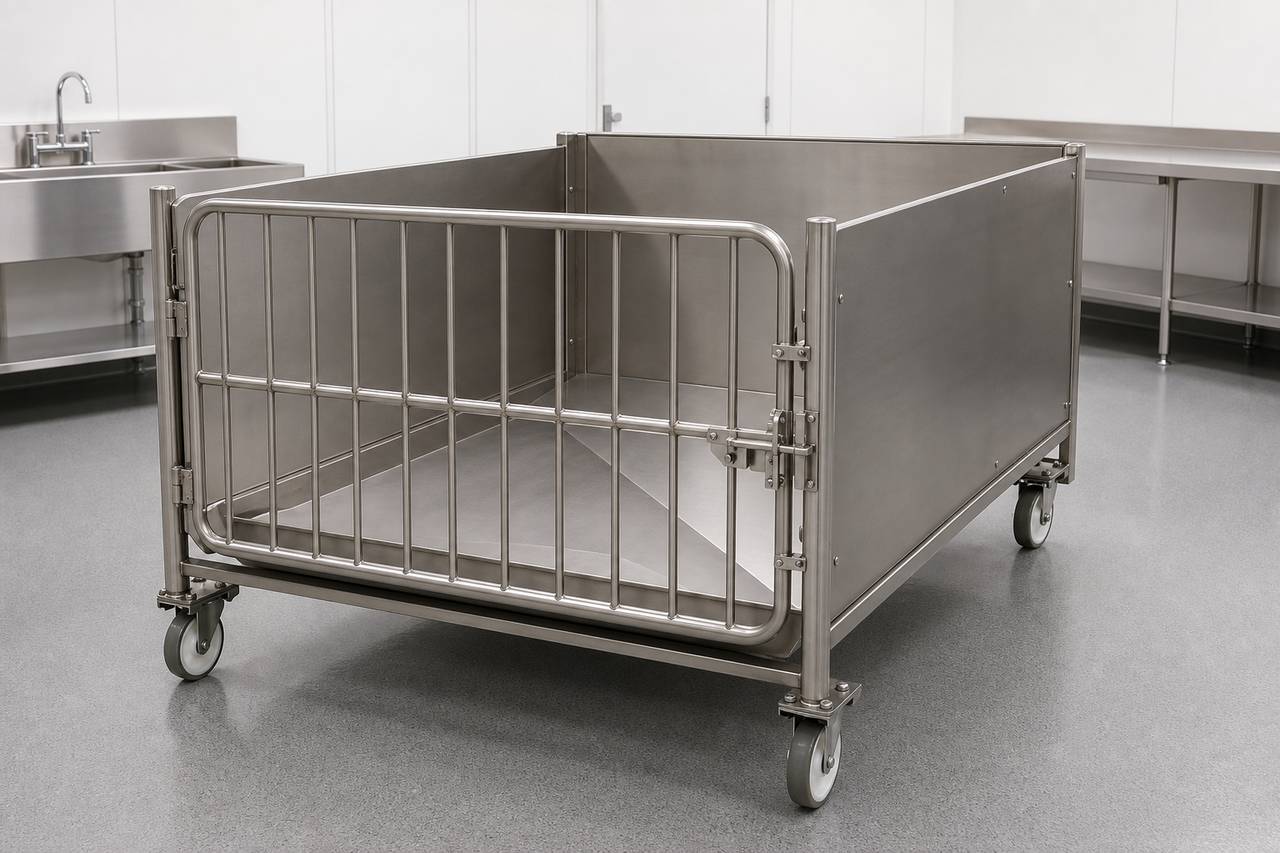 Pig Housing Cage overall equipment view