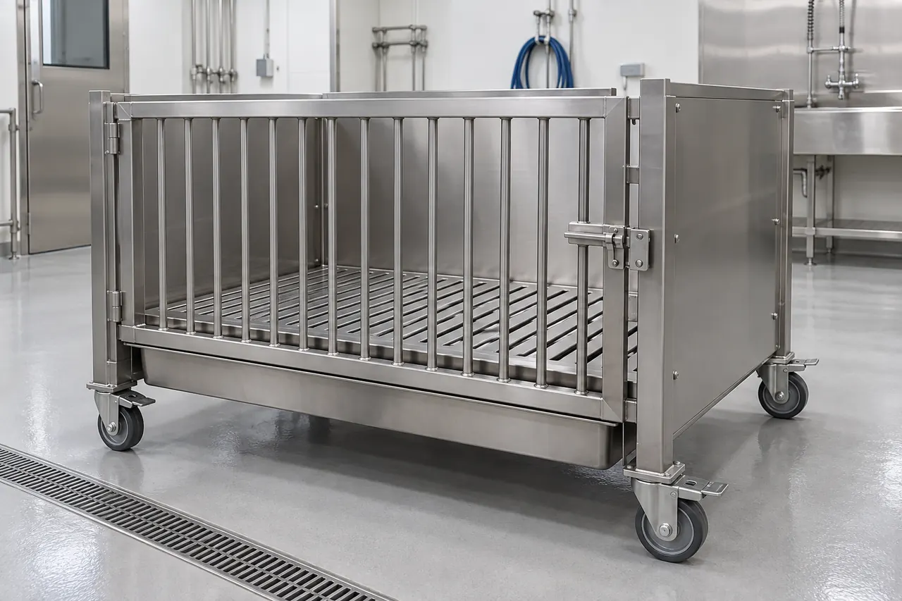 Pig Housing Cage complete product overview