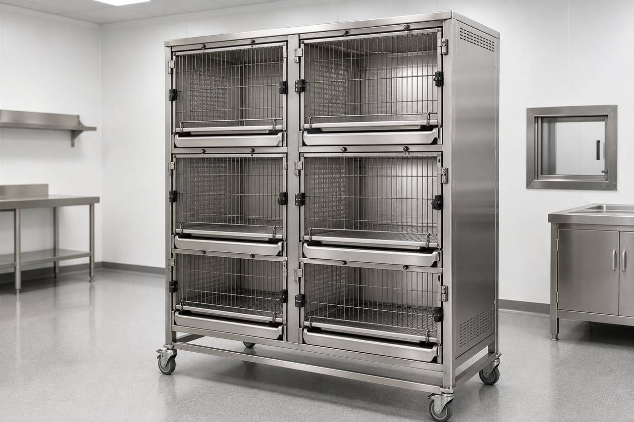 Poultry Housing Rack overall equipment view