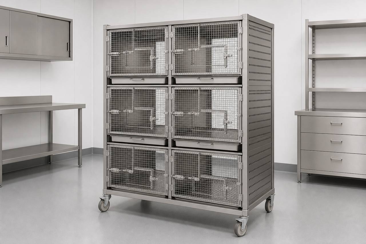 Rabbit Housing Cage for Dry Housing Use overall equipment view