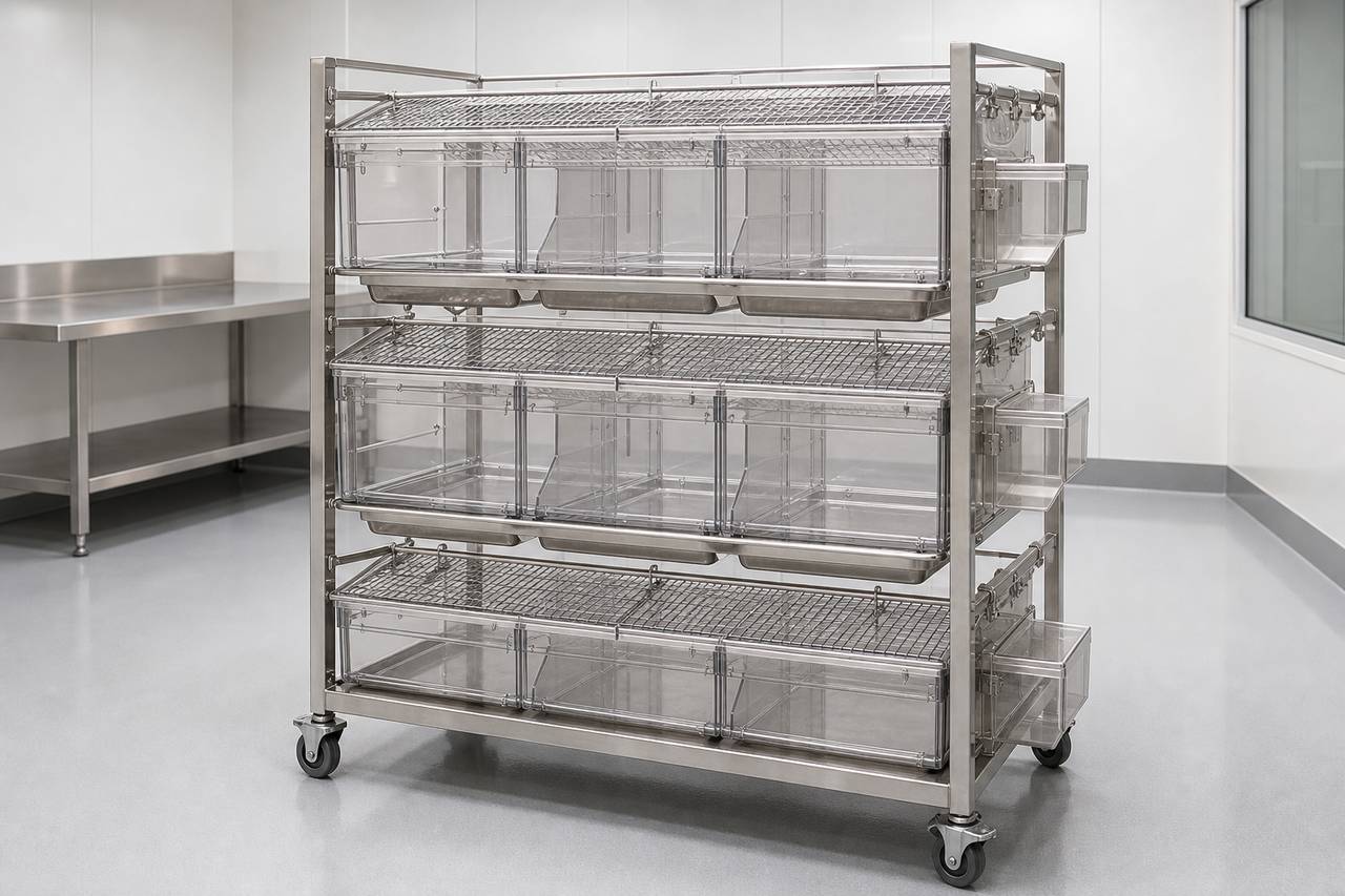 Rat Breeding Housing Cage overall equipment view