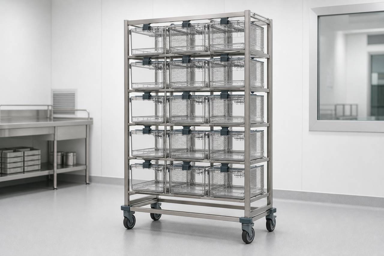 Rat Housing Rack for Dry Housing Use overall equipment view
