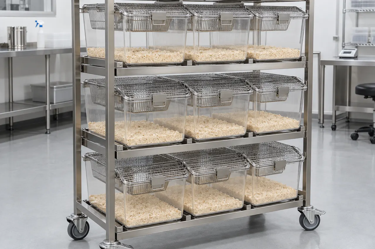 Rat Housing Rack for Dry Housing Use complete product overview