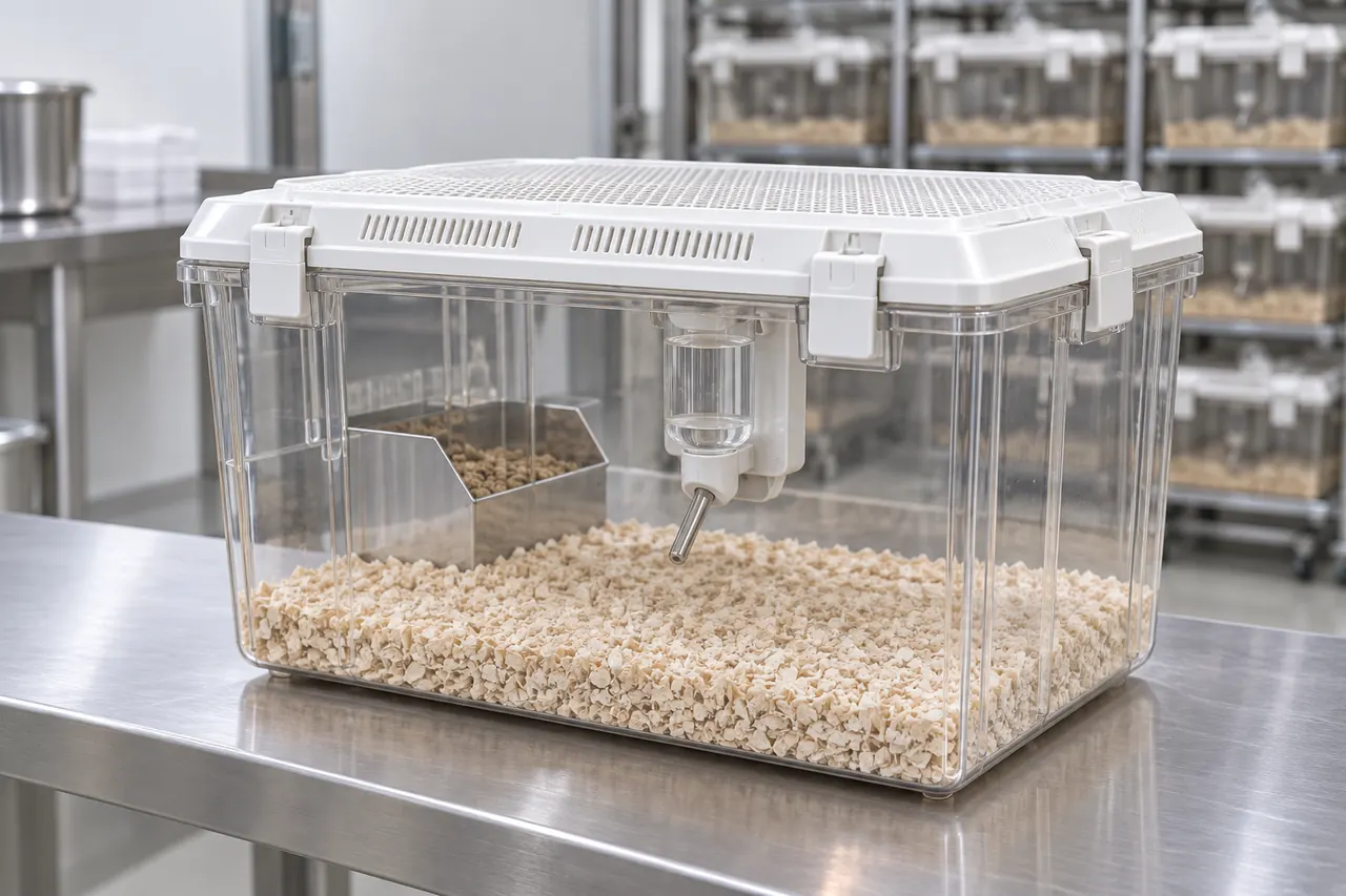Rat IVC Housing Cage for Internal Bottle Handling complete product overview