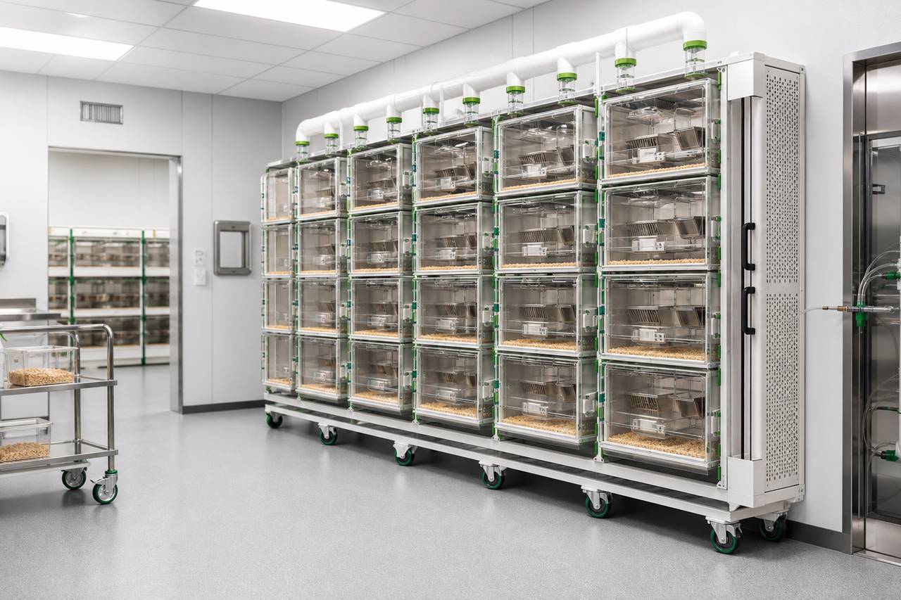 Rat IVC Housing Rack overall equipment view