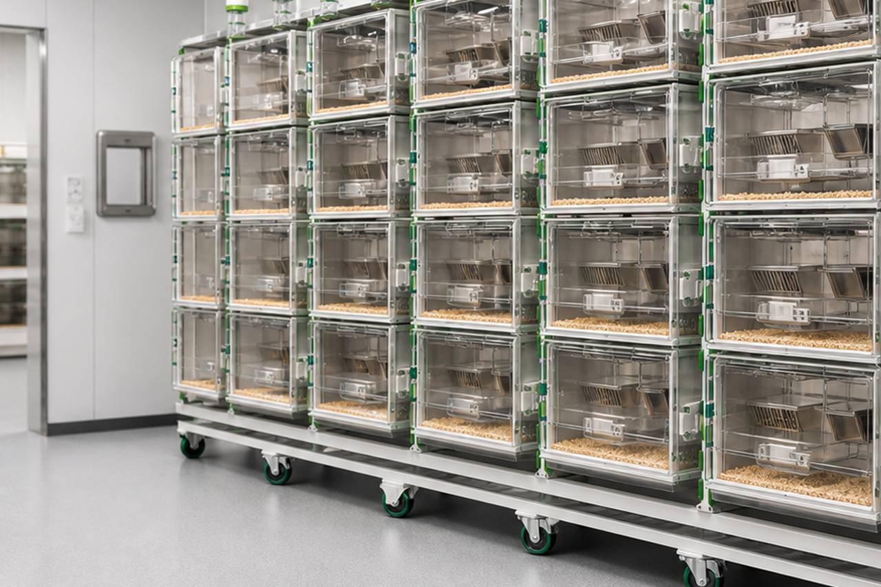 Rat IVC Housing Rack configuration and interface detail