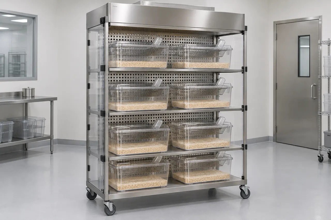 Rat Laminar Flow Rack complete product overview