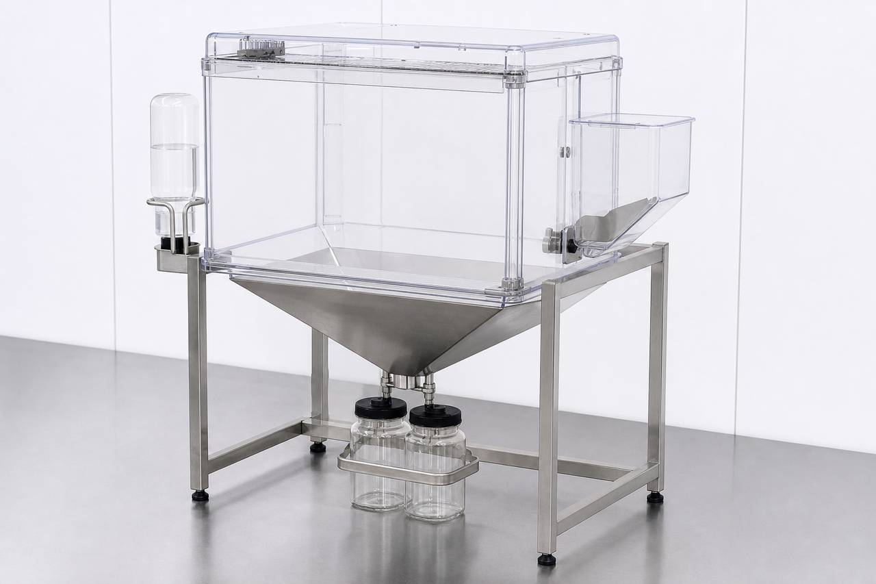Rat Metabolic Study Housing Cage overall equipment view