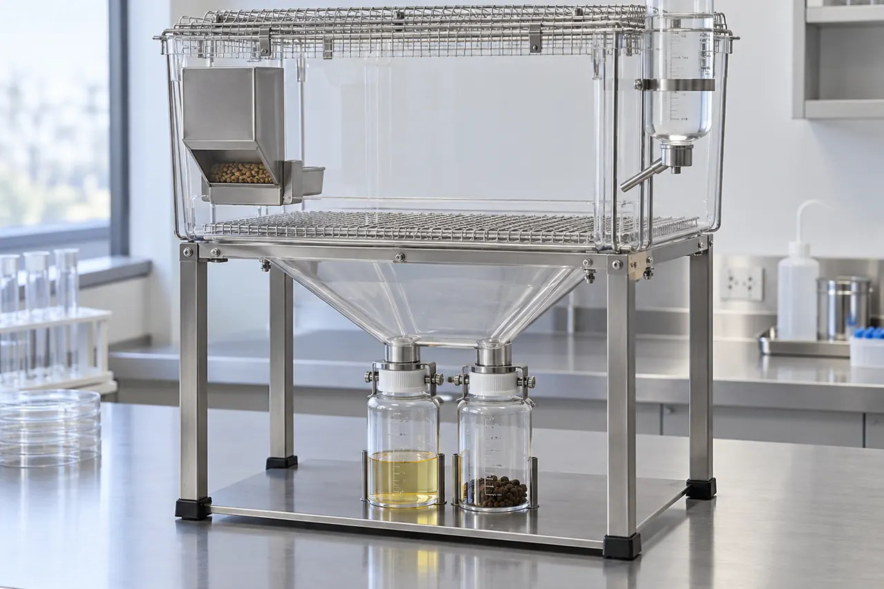 Rat Metabolic Study Housing Cage complete product overview