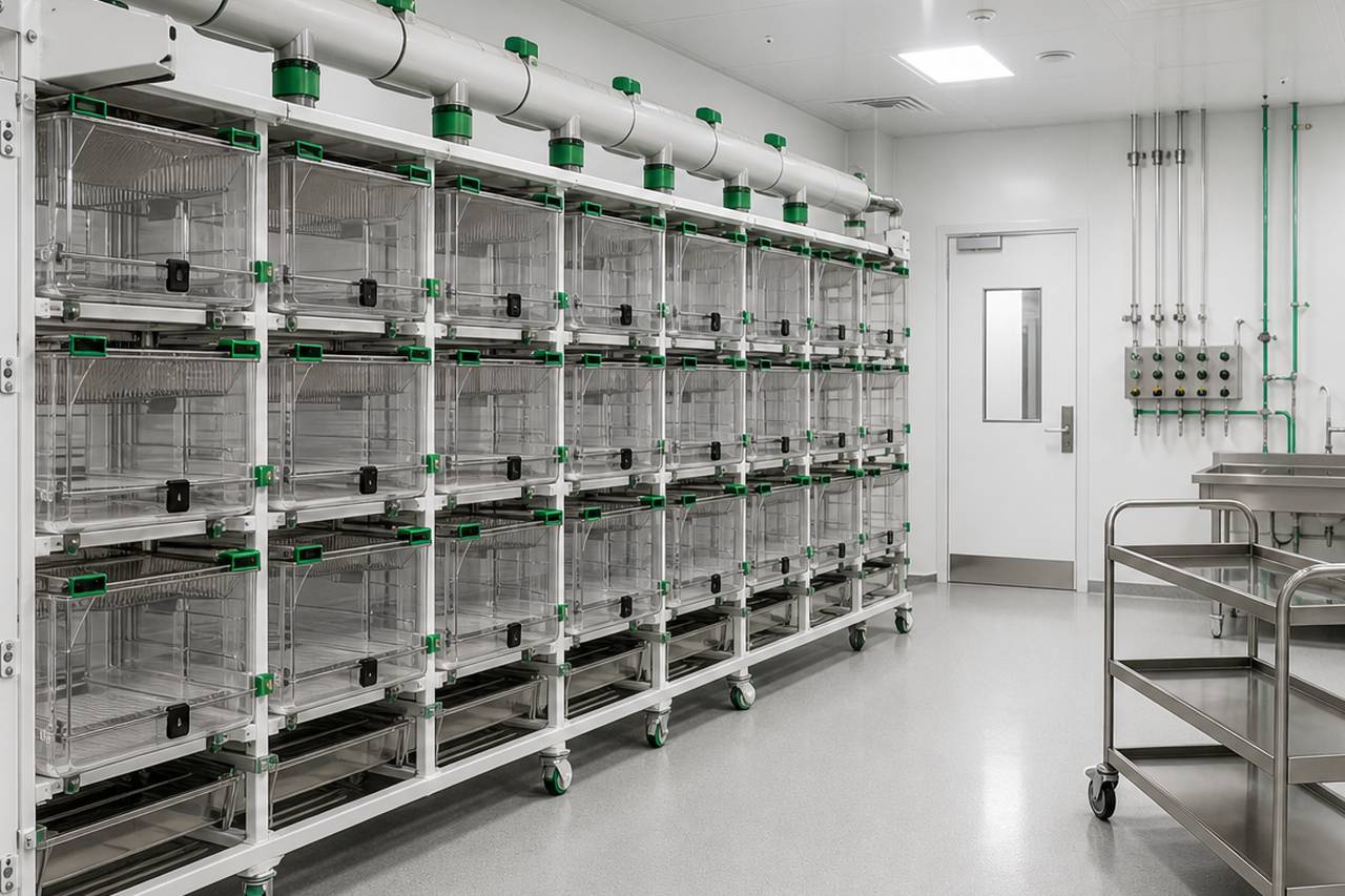 Rat Ventilated Housing Equipment room layout context