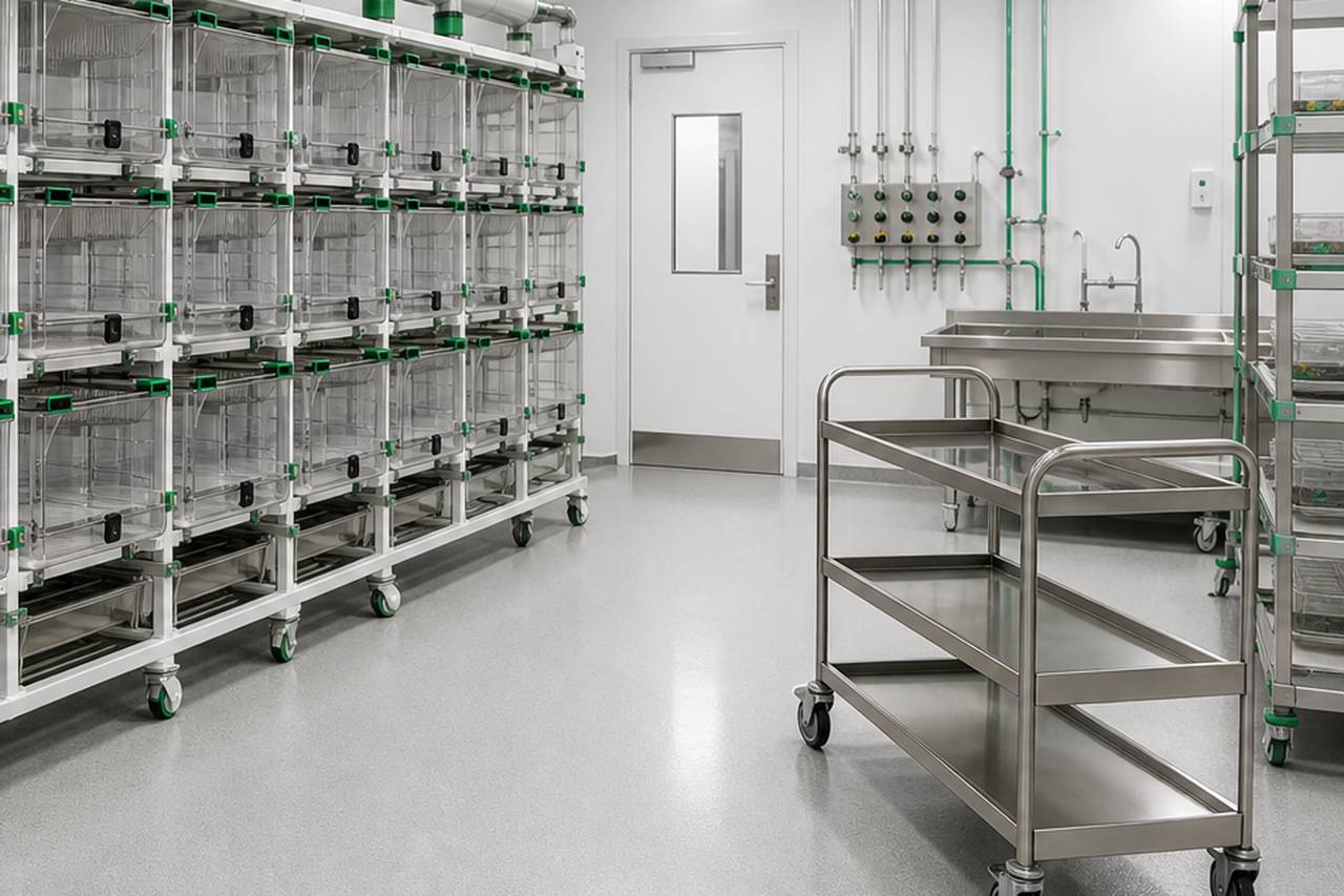 Rat Ventilated Housing Equipment service access and utility view