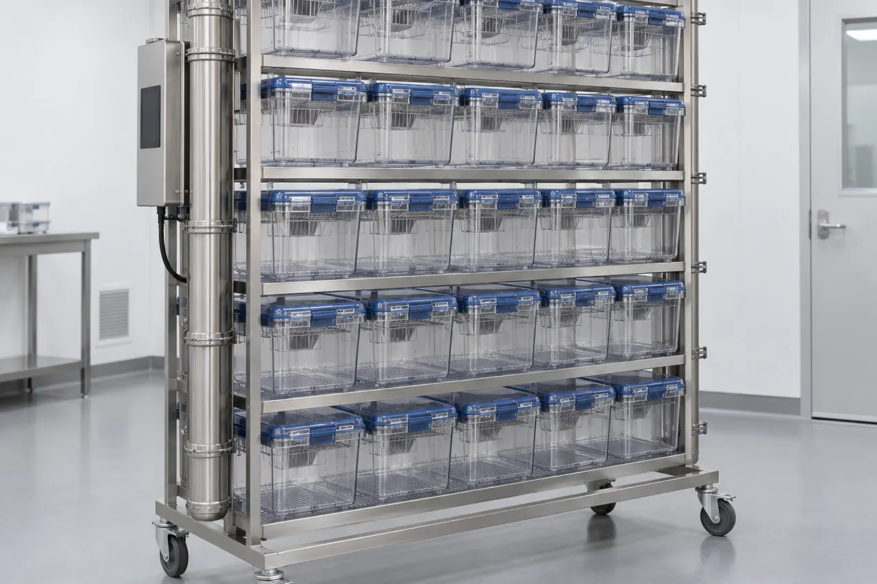 Small Animal IVC Housing Cage complete product overview