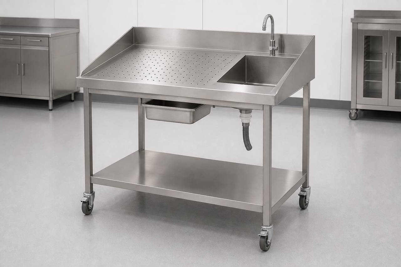 Small Animal Necropsy Table overall equipment view