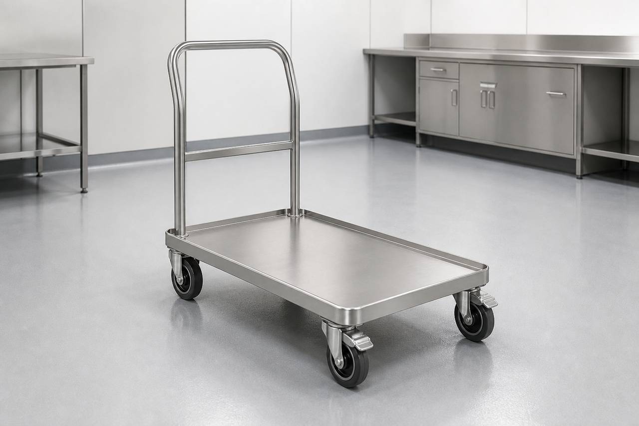 Stainless Steel Platform Cart overall equipment view
