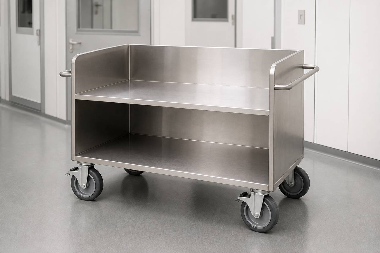 Stainless Steel Transport Cart overall equipment view