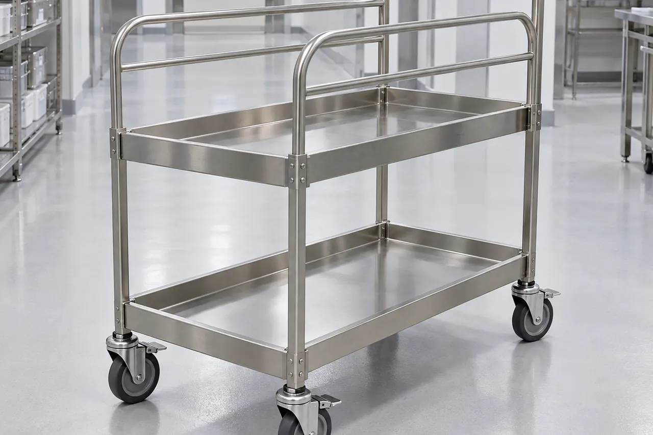 Stainless Steel Transport Cart complete product overview